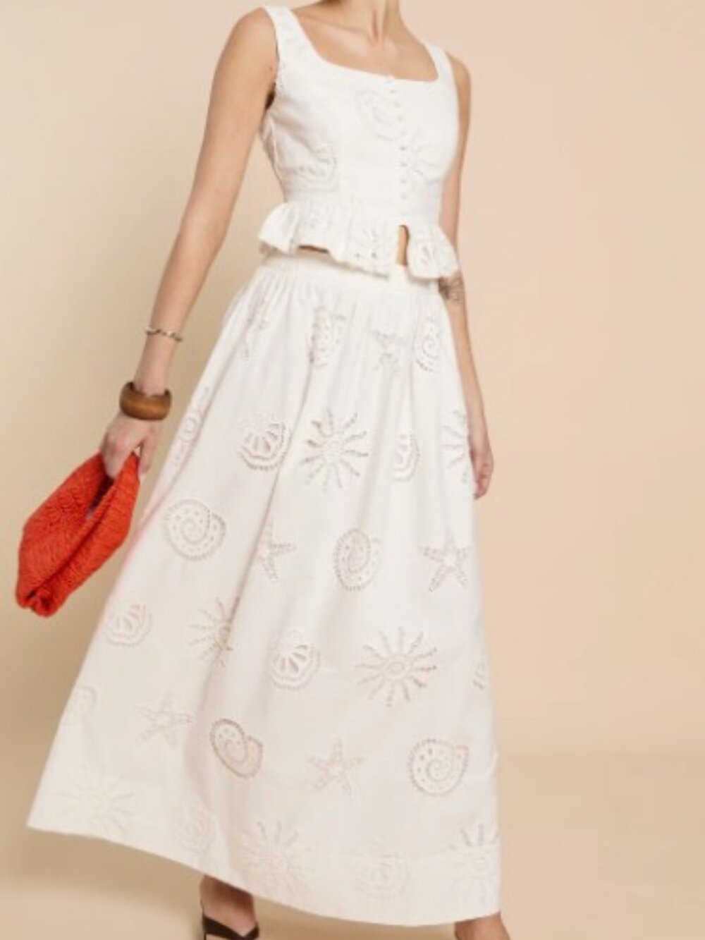 White Matching Set | Celeste Cotton Set